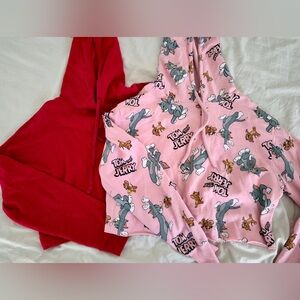 Cropped Hoodies - Size M - $15 for both.